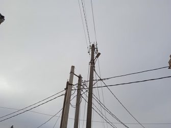 Красный Сулин Восстановление энергоснабжения столб с проводами