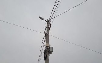 Красный Сулин Восстановление электроэнергии в городе столб