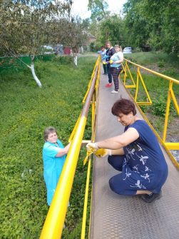 аленький цветочек детский сад Красный Сулин покраска моста волонтеры